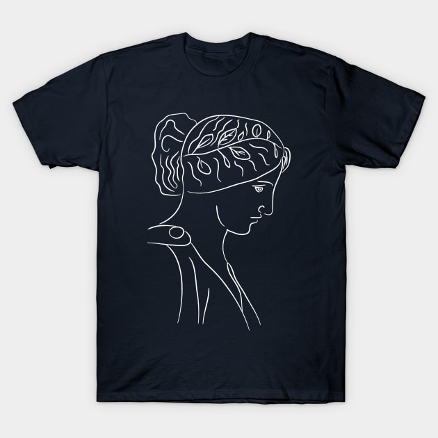 Persephone Greek Goddess Mythology T-Shirt by iliketeasdesigns